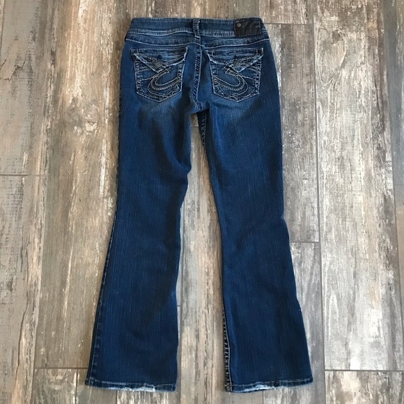 Silver Jeans Co. Suki Surplus back flap pocket stretch denim size 28x30 - Picture 5 of 10